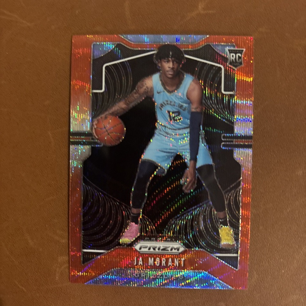 Ja Morant 2019-20 Panini Prizm RUBY WAVE Red Rookie Card RC #249. MINT COND. 🔥